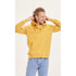 KnowledgeCotton Apparel Hood basic badge sweat, Honey Gold